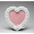 thumbnail image 3 of Ceramic Heart Frame with Flowers and Doves 7.75 x 8 Wedding Anniversary Decor, 3 of 3