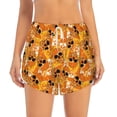 thumbnail image 4 of Lsque Skulls Printed Women's Running Shorts with Liner Pockets,Elastic Quick Dry Workout Athletic Gym Yoga Shorts,Womens High Waist Shorts-XX-Large, 4 of 9