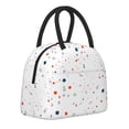 thumbnail image 2 of YFYANG Portable Waterproof Insulated Lunch Bag, Geometric Polka Dot Pattern Reusable Cooler Bag / Picnic Bag for Adults Teens, 2 of 9