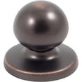 thumbnail image 2 of Die-Cast Round Bi-Fold Door Knob, 1-1/4 Inches with 1-3/4" Backplate, Vintage Bronze by Stone Harbor Hardware, 2 of 3