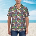 thumbnail image 4 of Haiem Daisies Flowers Printed Hawaiian Shirt for Men - Men’s Casual Beach Summer Shirts - Stretch Fabric with Modern Fit-3X-Large, 4 of 9