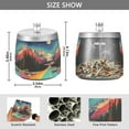thumbnail image 2 of Yayeee Ashtray with Lid for Cigarette Smokeless Stainless Steel Home Ash Holder, Colorful Road, 2 of 7