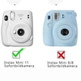 thumbnail image 3 of PU Leather Camera Case for Fujifilm Instax Mini 11 Instant Camera with Adjustable Strap and Case (Chrysanthemum), 3 of 6
