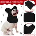thumbnail image 5 of Winter Dog Hat Fleece Pullover | Adjustable Warm Pet Hat for Small & Medium Dogs | Soft Polyester, Solid Black/Red/Blue | Cozy Outdoor Protection, Lightweight, Durable, Cute Embroidery, 5 of 6