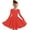 Z2-Red, variant on Cowsor Girls' Solid Color A-Line Dress – Long Sleeve (4-14Y)