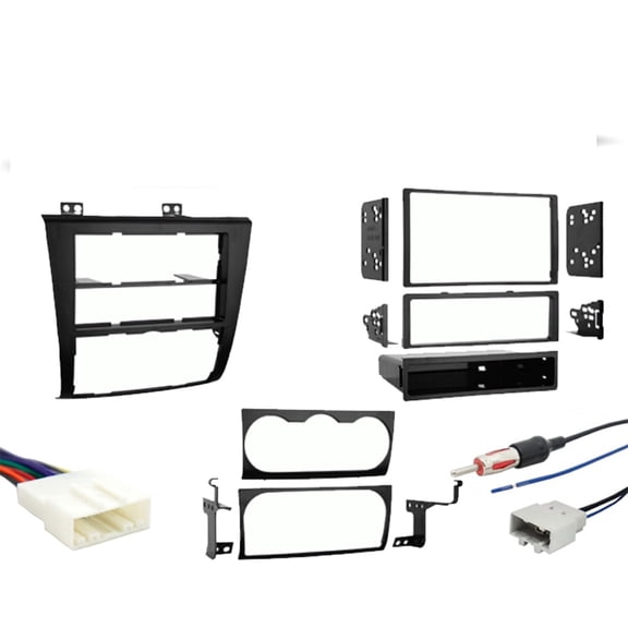 Fits Nissan Altima 2013 Metra Single or Double DIN Dash Kit with Harmony Radio Harness