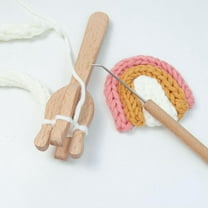 Knitting Fork Knitting Fork Braiding Tool Durable Lucet Fork Cordmaking Braid Portable Knitting Fork Set for Jewelry, Dolls, Hats, Dresses