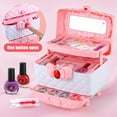 thumbnail image 4 of Princess Makeup Toy Set for Girls Multifunctional Children‘s Makeup Kit Washable Kids Makeup Simulation Kit Educational Toys Birthday Gift for 2 to 11 Year Old Girls Kids, 4 of 7