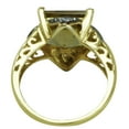 thumbnail image 3 of Carillon Gold Finish Square 10 MM Citrine 925 Silver Solitaire Accents Women Ring Size US- 5, 3 of 8