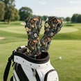 thumbnail image 3 of Yuyamidu Mushroom Golf Head Covers for Driver Fairway Woods Hybrid Colorful Flowers Leather Headcovers Fashion Golf Club Head Cobers, 3 of 8