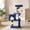 Navy Blue, variant on 36" Multi-Level Tree Tower with Posts, Toys & Condo - Space-Saving Design for Indoor Kittens, Compact Floor Footprint & Vertical Space for Multi- Homes-Navy Blue