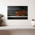 thumbnail image 2 of Elephant Stock Violin Piano Wall Art - Horizontal Canvas Wall Art - Living Room Wall Decor - Music Canvas - Brown And Gray Decor - 12" x 8", 2 of 8