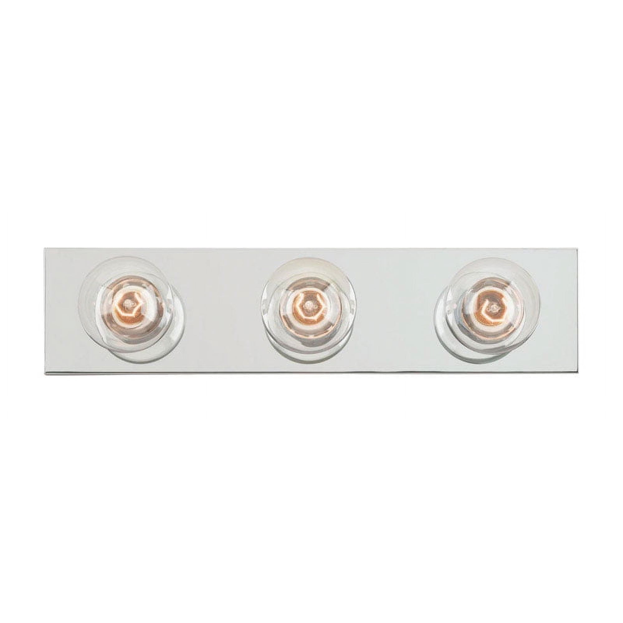 Westinghouse Silver 3 lights Incandescent Bathroom Bar Fixture Wall Mount