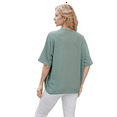 thumbnail image 4 of Cardigan d'Été pour Femmes, Col en V, Ajouré, Ouvert, Extérieur, 4 of 10
