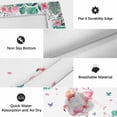 thumbnail image 5 of Pink Flamingo Outdoor Rug 5x8 Ft, Non Slip Washable Area Rug, Tropical Botanical Summer Butterfly Flower Patio Rugs Carpet Runner, Large Floor Mat for Indoor/Outdoor Deck Porch Camping, 5 of 8