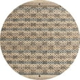 thumbnail image 1 of Ahgly Company Indoor Round Abstract Brown Abstract Area Rugs, 3' Round, 1 of 6