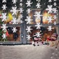 thumbnail image 2 of Adornos de copo de nieve de Navidad con purpurina, conjunto de decoraciones de árbol de Navidad brillantes para manualidades, fiesta de bricolaje, decoración de vacaciones en casa, plástico Muyoka Hogar, 2 of 2
