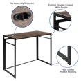Flash Furniture Rustic Home Office Folding Computer Desk 40