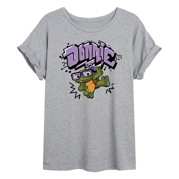 Teenage Mutant Ninja Turtles Mutant Mayhem  - Baby Donnie Graphic  - Women's Oversized T-Shirt