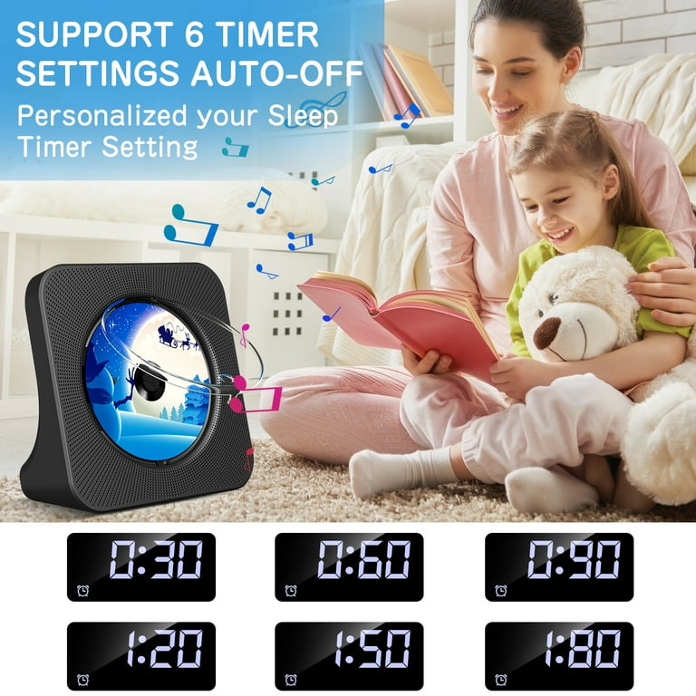 Qoosea Desktop CD Player, Portable Bluetooth CD Player with