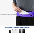 thumbnail image 3 of WATERFLY Unisex Adjustable Non-Slip Jogging Exercise Fitness Nylon Running Waist Belt,Purple, 3 of 7