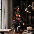 thumbnail image 4 of AURIGATE Mini Halloween Tree, Black Gothic Tabletop Berry Pumpkin Tree for Home Mantel Decor, 4 of 7