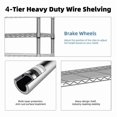 thumbnail image 5 of 1000 lbs Load Capacity 4-Tier Adjustable Wire Shelving Unit Chrome Steel Storage Rack for Pantry Kitchen and Office, 5 of 6