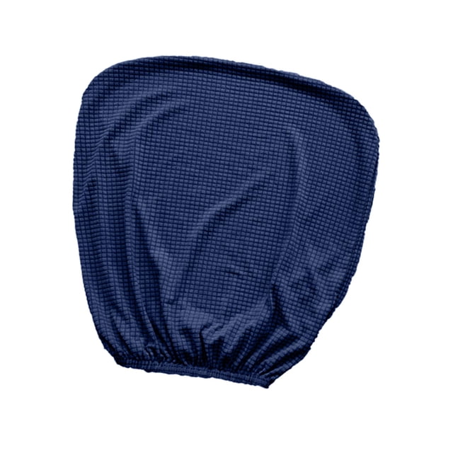 Office Chair Backrest Slipcover, Desk Chair Back Cover, Elastic Furniture Decor, Dark Blue