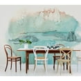 thumbnail image 2 of GK Wall Design  Brush Soft Blue Splash Abstract Modern Removable Wallpaper H:75"  x W:112", 2 of 3