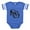 Royal Blue, variant on CafePress - Gothic Skull Initial G - Cute Infant Baby Football Bodysuit