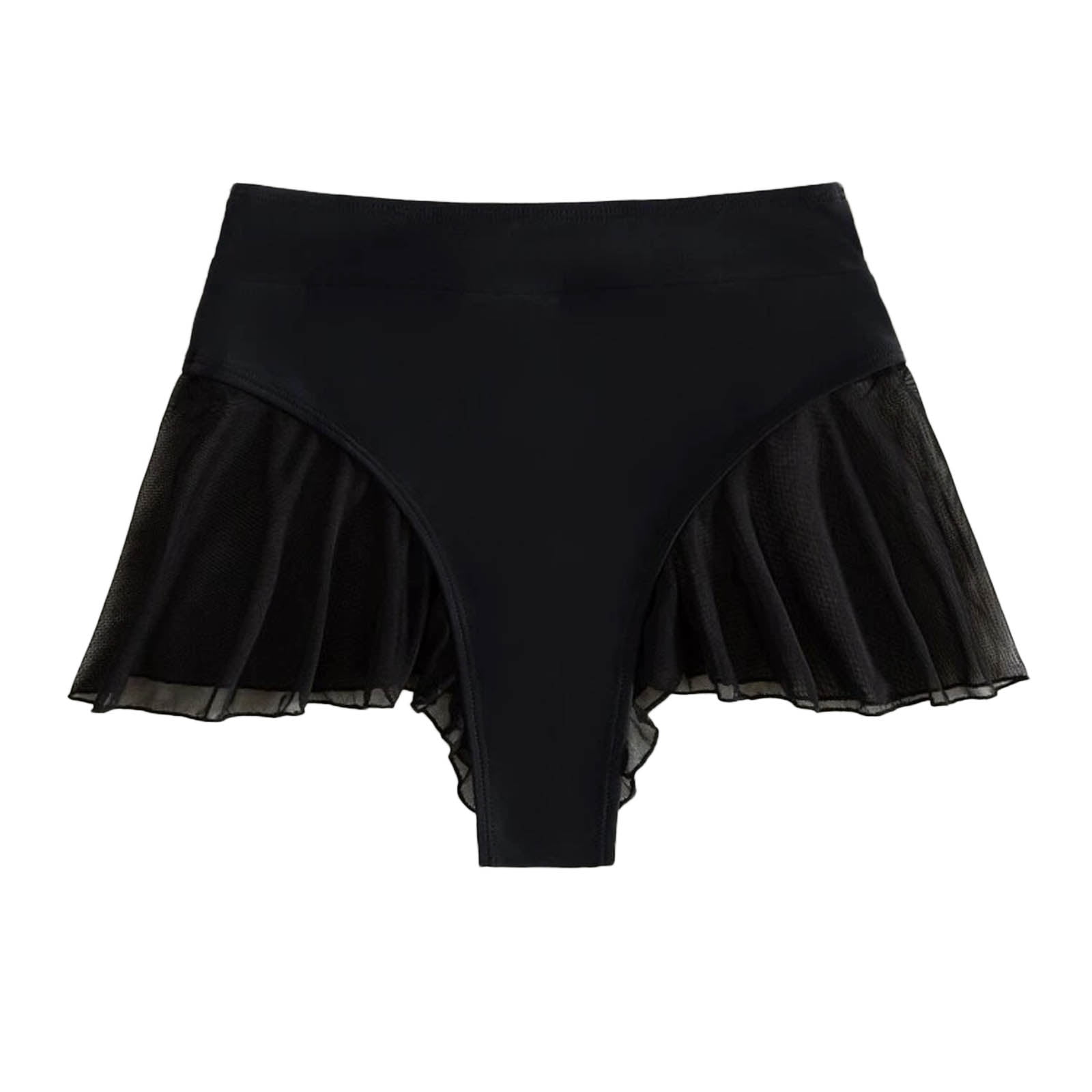 TSADFHJI Satin Skirt Summer Plus Size Sexy Sweetheart Mesh Splice