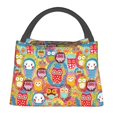 thumbnail image 1 of Fotbe Boho Cute Owls Bolsa Térmica Portátil con Estampado, Bolsa de Entrega de Alimentos Aislada, Bolsa Reutilizable de Gran Capacidad para Comidas y Supermercado, 1 of 6