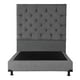 thumbnail image 2 of Box Base Cama Queen Size + Cabecera Capri Gris Dicasa  Rivo, 2 of 8