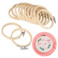 thumbnail image 4 of Crossed Stitch Hoops, Easy Assemble Sewing Supplies Embroidery Circle, For Needlepoint Stitching Embroidery, 4 of 7