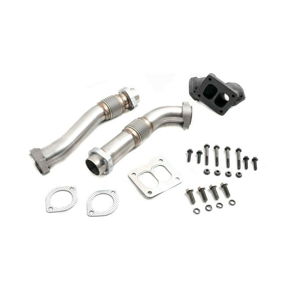 Heavy Duty Stainless Steel Bellowed Up Pipe Kit 94-97 OBS Ford 7.3L Powerstroke