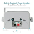 thumbnail image 4 of Pyle PDWR42WBT Bluetooth Indoor Outdoor 3.5 Inch Speaker System, White (2 Pack), 4 of 6