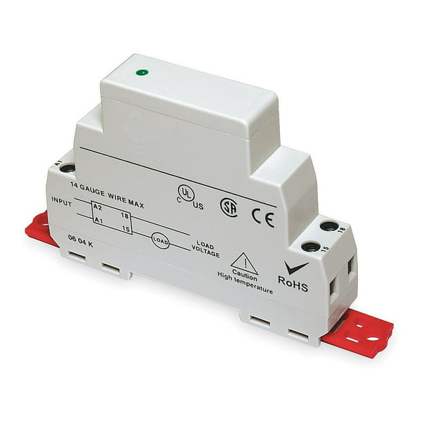 Dayton 1EJF9 Solid State Relay, 1-Pole DIN Rail Mount, 10A ...