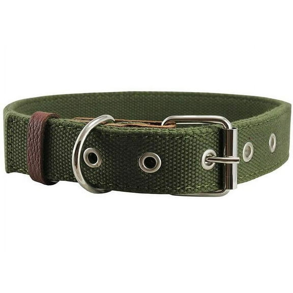 Heavy Duty Cotton Web Dog Collar 1.5" Wide. Fits 20"-25.5" Neck XLarge Mastiff, Rottweiler