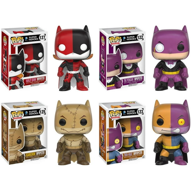 Funko ImPOPster: POP! Heroes Collector's Set, Batgirl/Harley, Batman/Penguin,  Batman/Scarecrow, Batman/Two-Face 