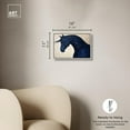 thumbnail image 5 of Blue Horse I Canvas Maximalist Wall Decor by Art Remedy, Silver Frame, 15 x 10, 5 of 7