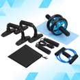 thumbnail image 1 of HEANUJJ 1Set Training Fitness Accessories with Double Wheel Roller Jump Rope Push-Ups and Storage Pouch, 1 of 8