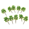 thumbnail image 1 of Lote de 10 piezas de modelo de árbol de flores para diseño de paisaje, micromodelo de ferrocarril 1/200 Blanco, 1 of 9