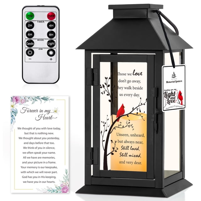 Linterna conmemorativa HN HAIINAA, regalo de duelo con vela LED