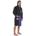 thumbnail image 3 of Marvel Avengers Black Panther Mens French Terry Fur Long Sleeve Pajama Robe XL, 3 of 4