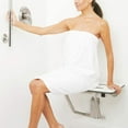 thumbnail image 7 of Seachrome 18" x 15" White Folding Wall Mount Shower Seat Bench, ADA Compliant, 7 of 7