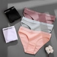 thumbnail image 5 of Bragas de algodón de M-XXL para mujer, ropa interior Sexy de tiro bajo con cinturón con letras, lencería íntima de talla grande, 2 unids/set, 5 of 5