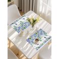 thumbnail image 5 of Purple Hydrangea Placemats Set of 6, Spring Eucalyptus Butterfly Pastoral Placemats for Dining Table, Place Mats for Kitchen Tabletop, Waterproof Wipeable Dining Table Mats Set, 5 of 9
