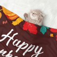 Naloa Happy Thanksgiving Dog Blanket, 3 Sizes Cat Blanket for Indoor