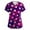 A-Dark Purple#21223BB, variant on S-5XL Valentines Day Scrub Tops Women Plus Size Love Heart Graphic Holiday Womens Scrub Top V Neck Short Sleeve Women's Nurse Uniform with Pockets