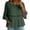 Green, variant on MHOSTAFH Summer Crewneck Tops for Women Loos Fit 3/4 Sleeve Blouse Casual Spring Outfits for Women 2026